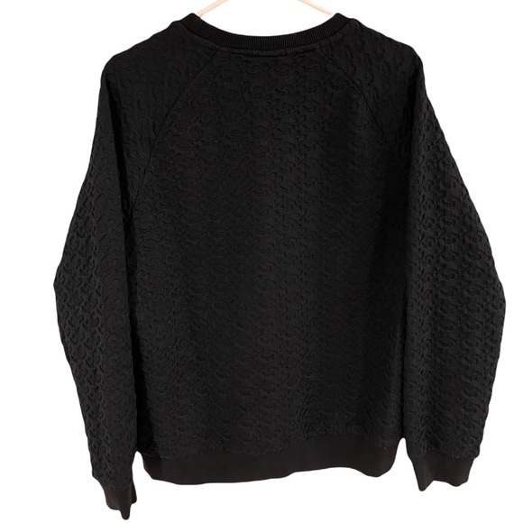 H&M Textured Sweater. Size M. Black. - Picture 2 of 5